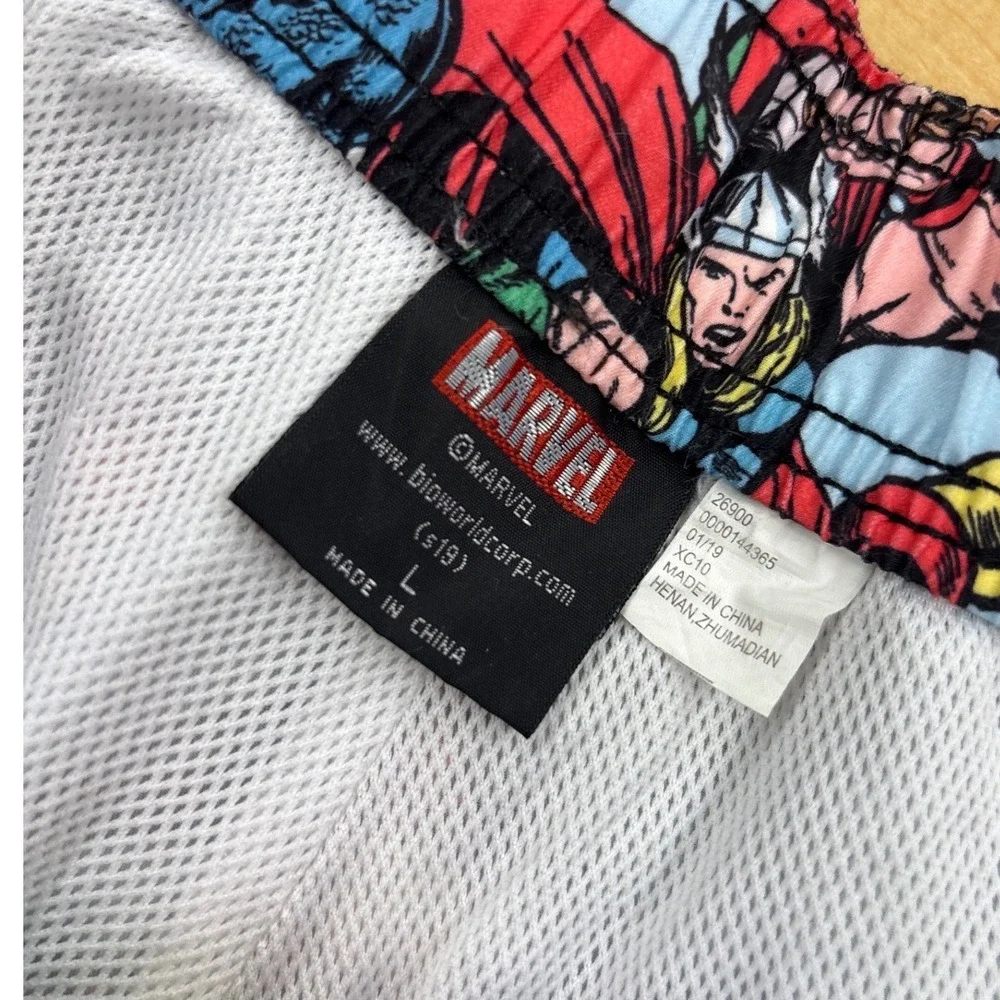 Marvel Comics Avengers Board Shorts Mens Blue All Over Print Swim Trunks 32